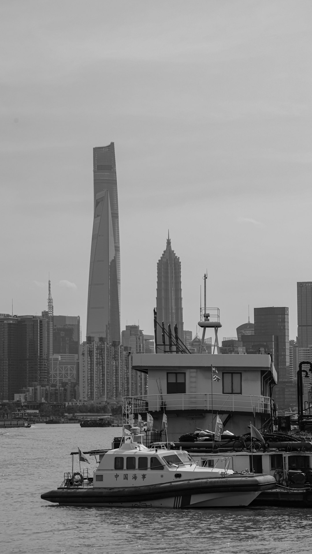 grayscale photo of high rise building