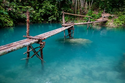 brown wooden dock on body of water during daytime stimulating teams background