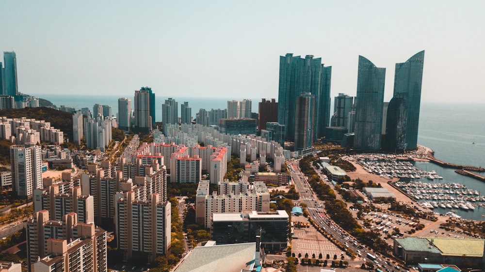 aerial view of city buildings during daytime