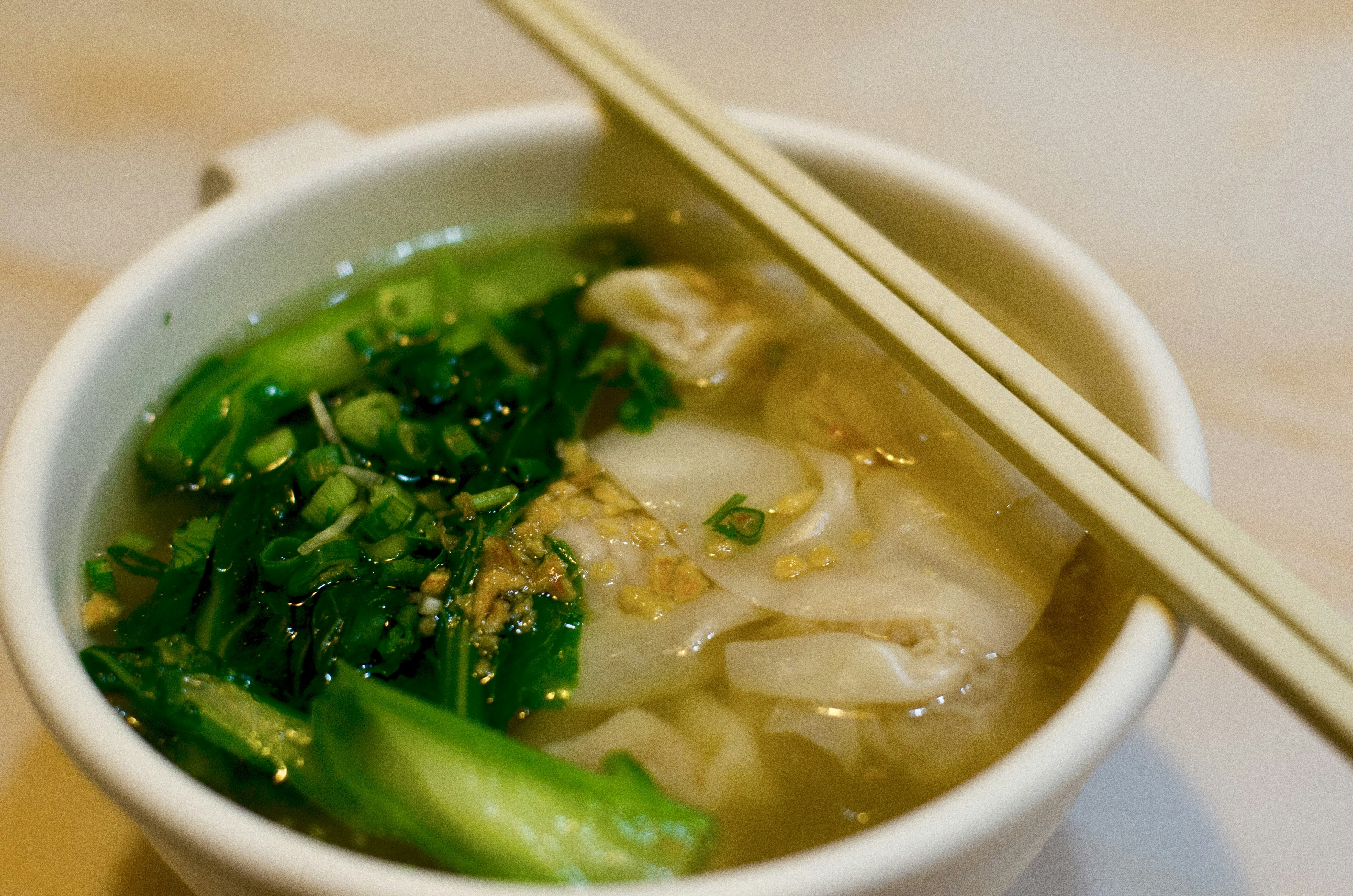 white ceramic bowl with soup