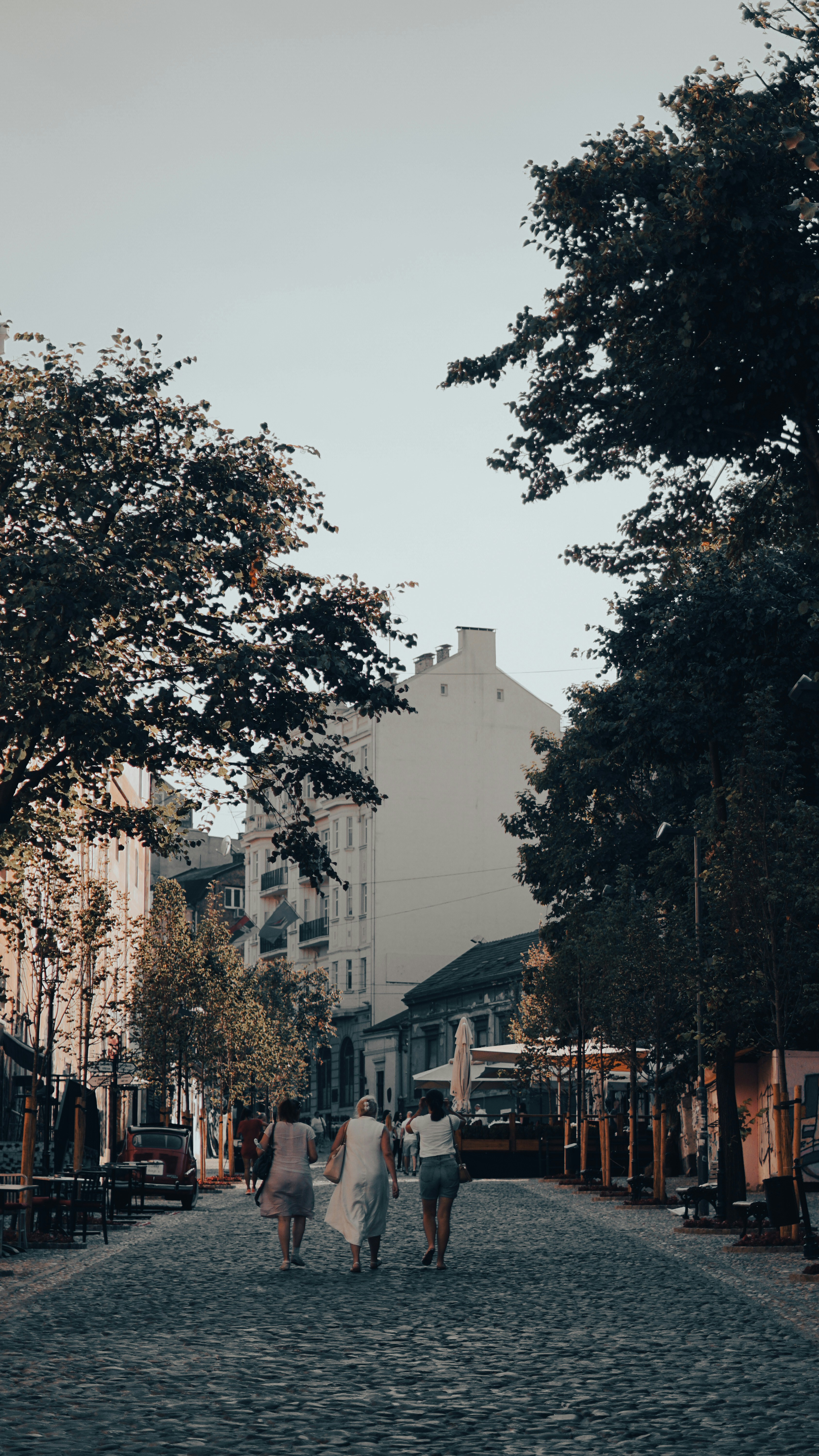 People walking in Belgrade, Serbia
