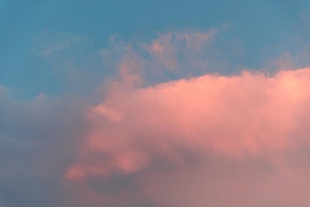 orange and blue cloudy sky