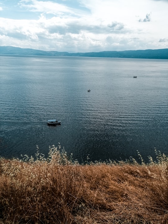 boat on water during daytime in Ohrid North Macedonia