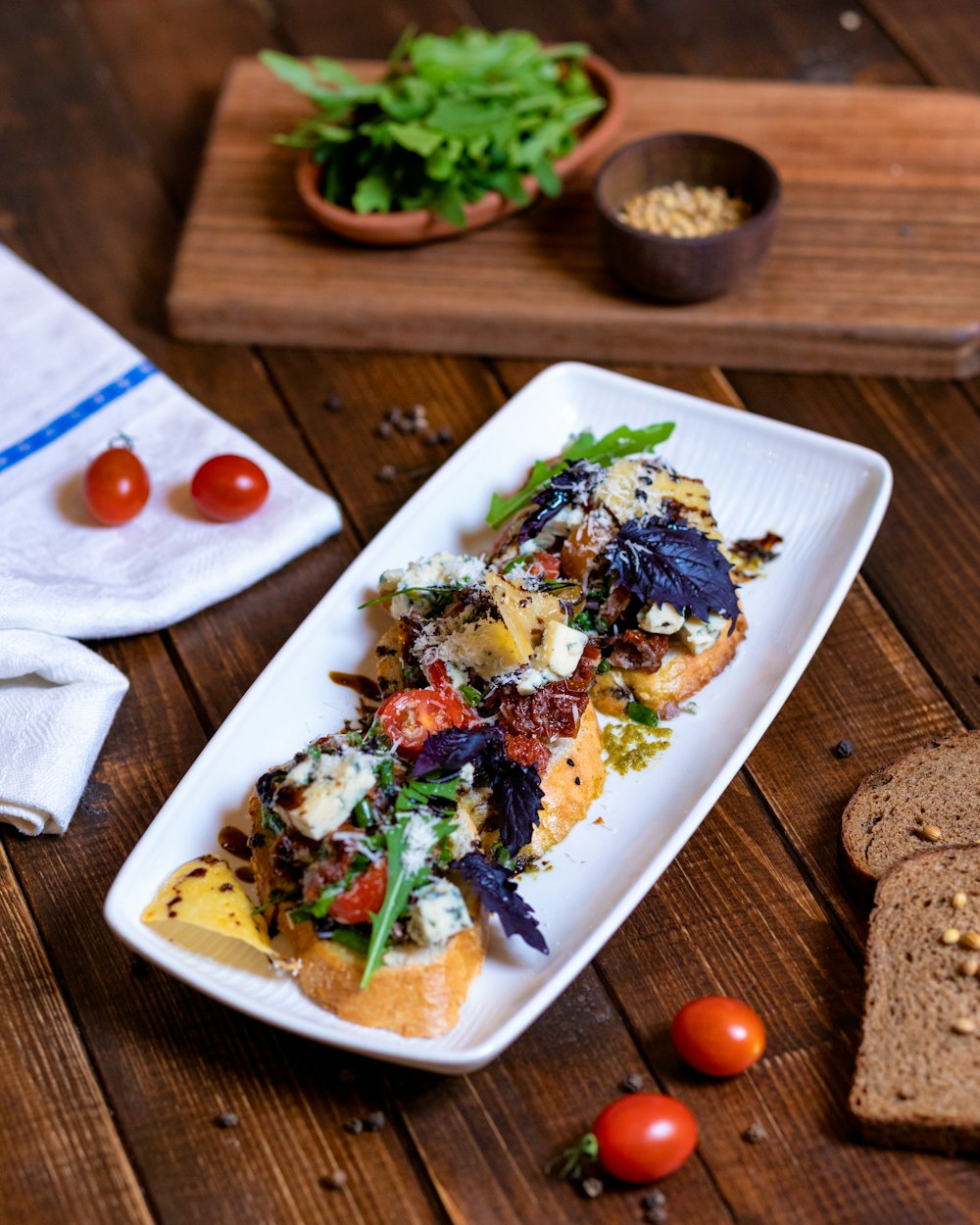 cooked food on white ceramic plate