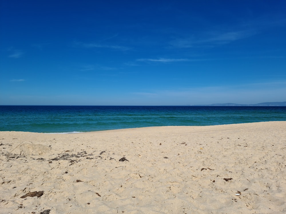 plage de sable blanc sous le ciel bleu pendant la journée