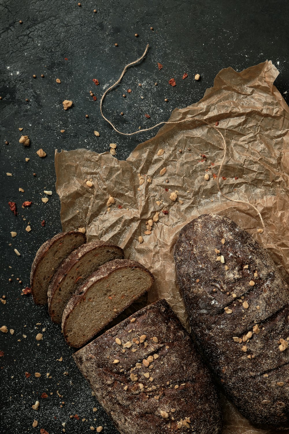 brown and black chocolate cookies