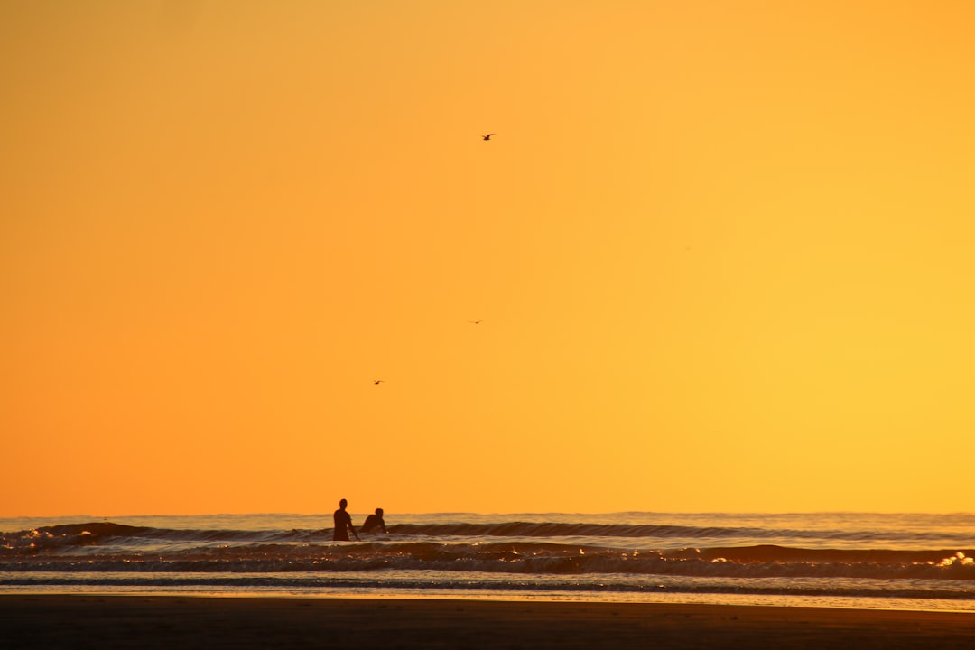 person walking on beach during daytime