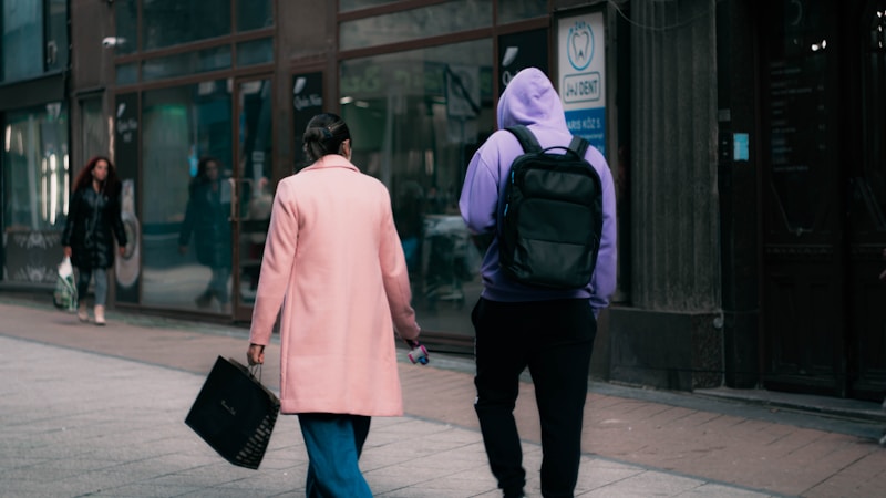 Bold winter style gay man