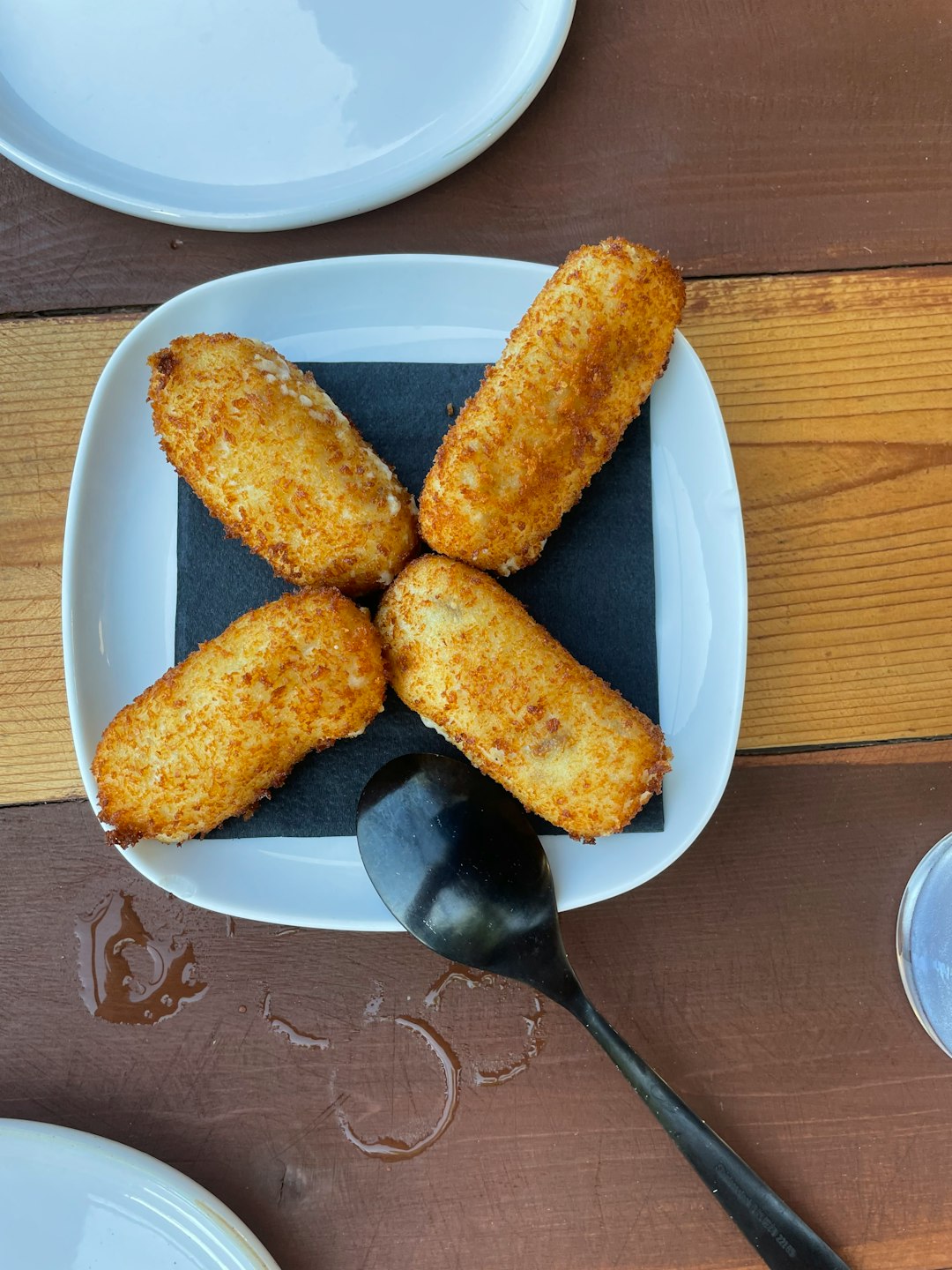 fried food on white ceramic plate