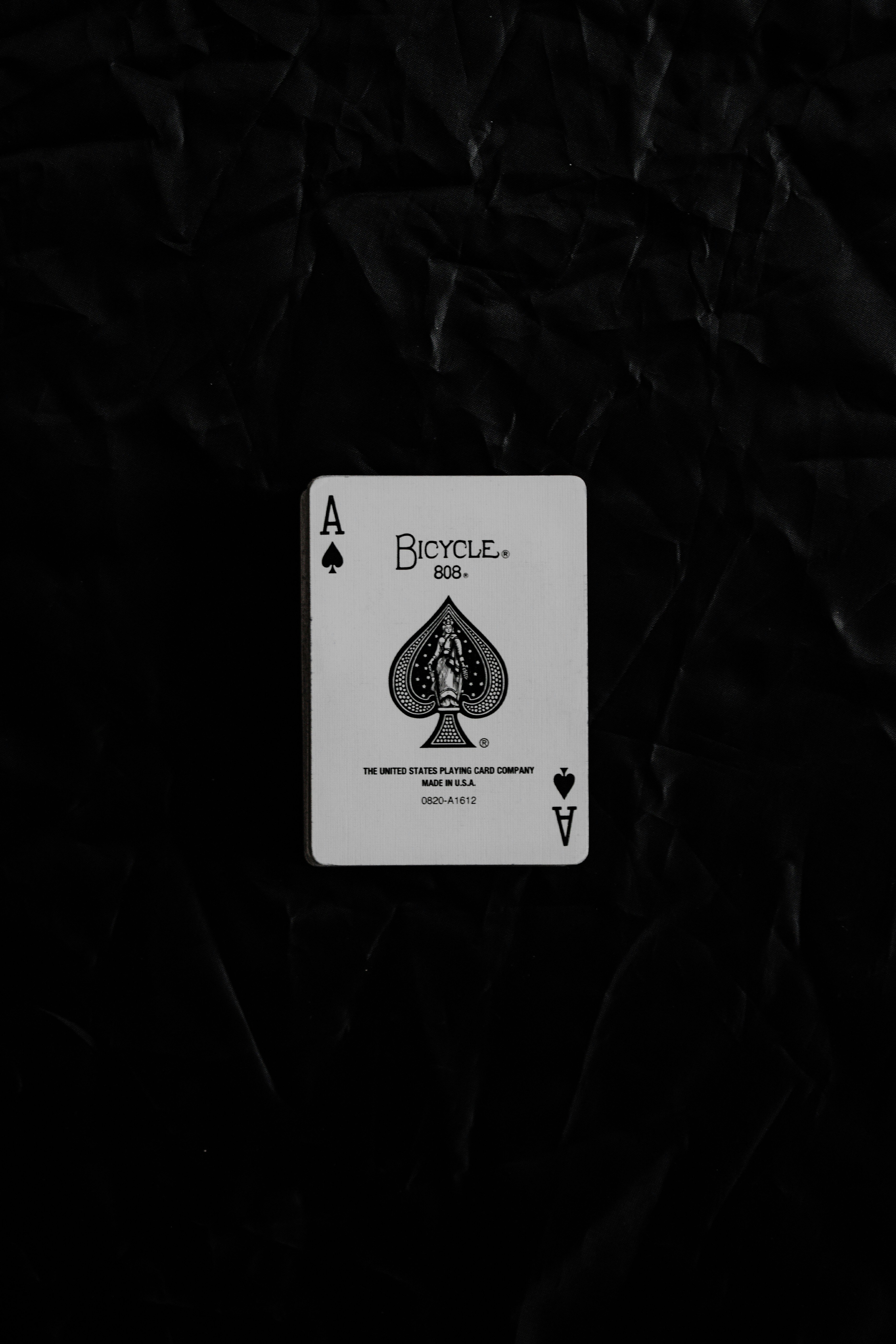 Playing cards Ace of spades bicycle