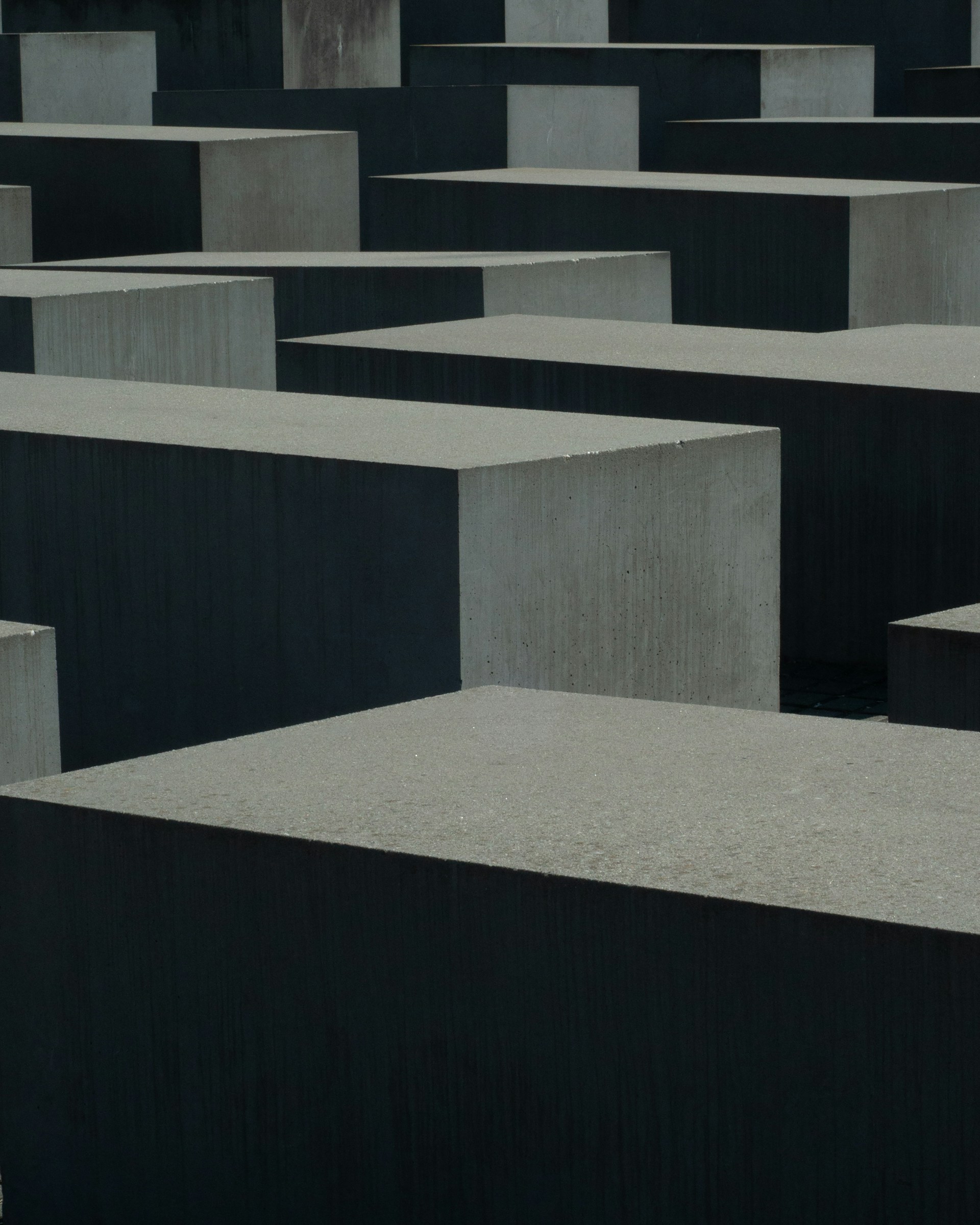 gray and black concrete blocks