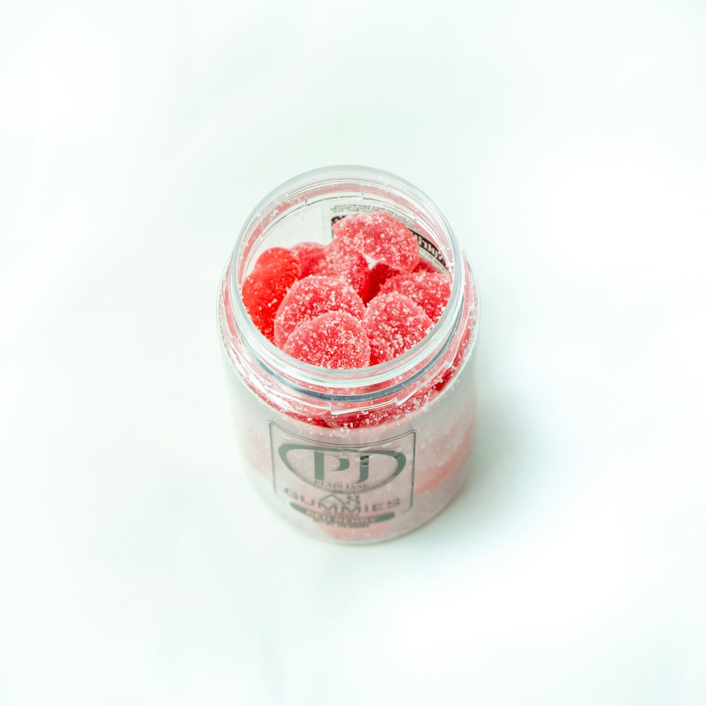 strawberry ice cream on white surface