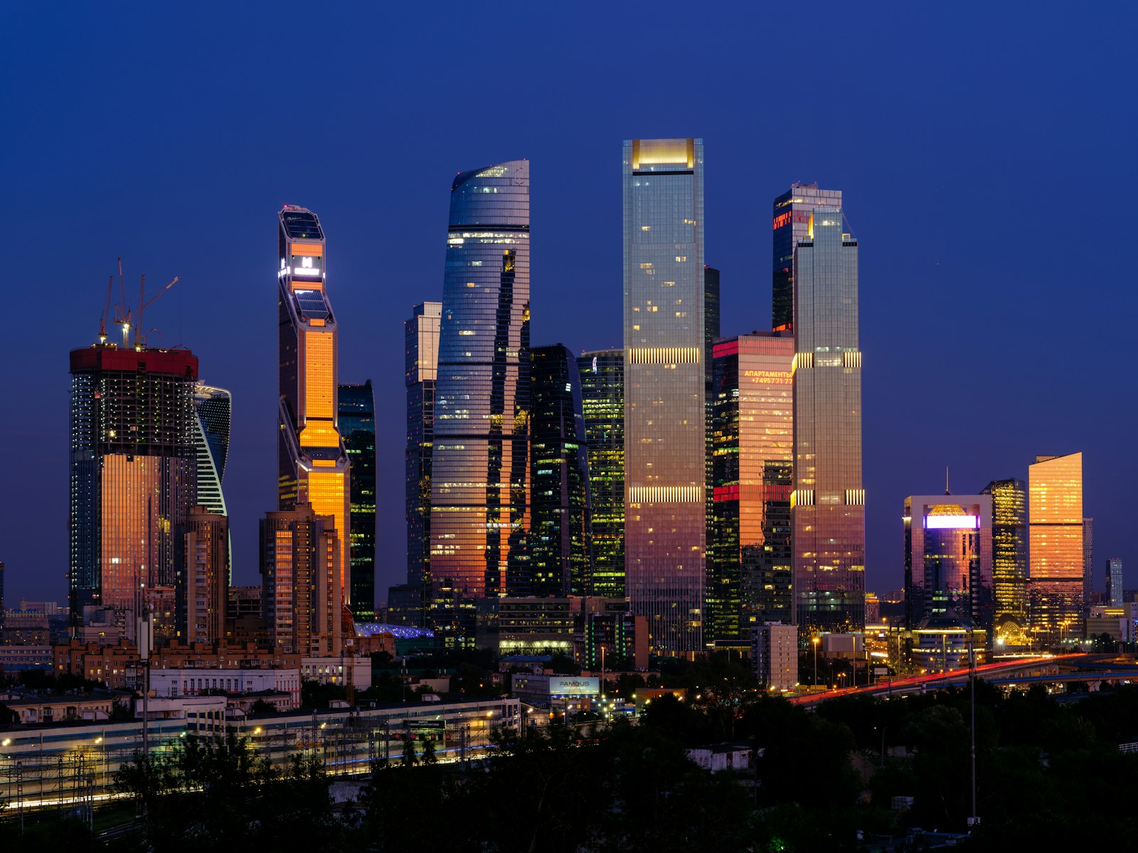 Moscow City Skyscrapers