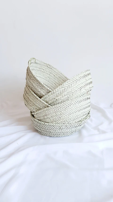 Round Seagrass Storage Basket