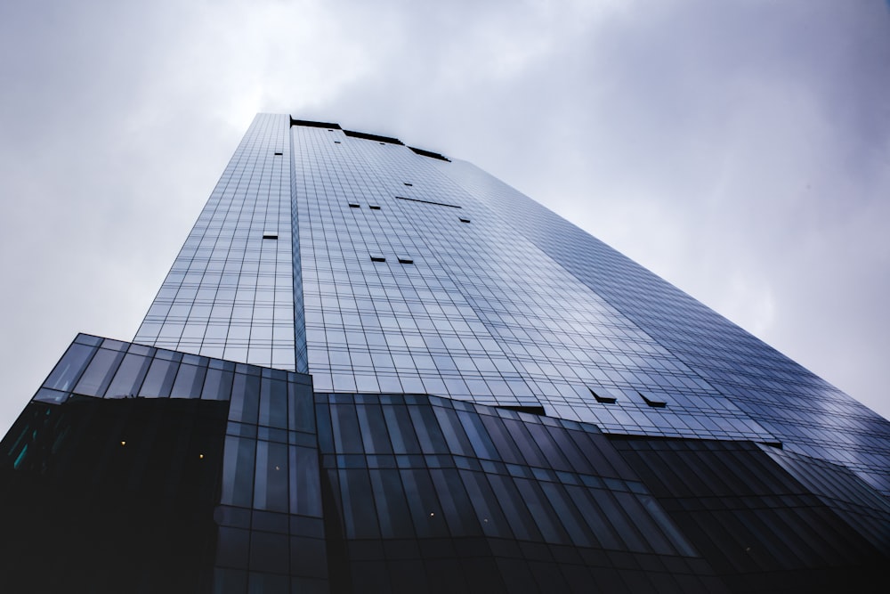 low angle photography of high rise building