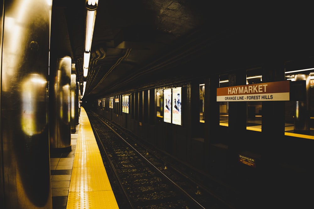 train station with people walking