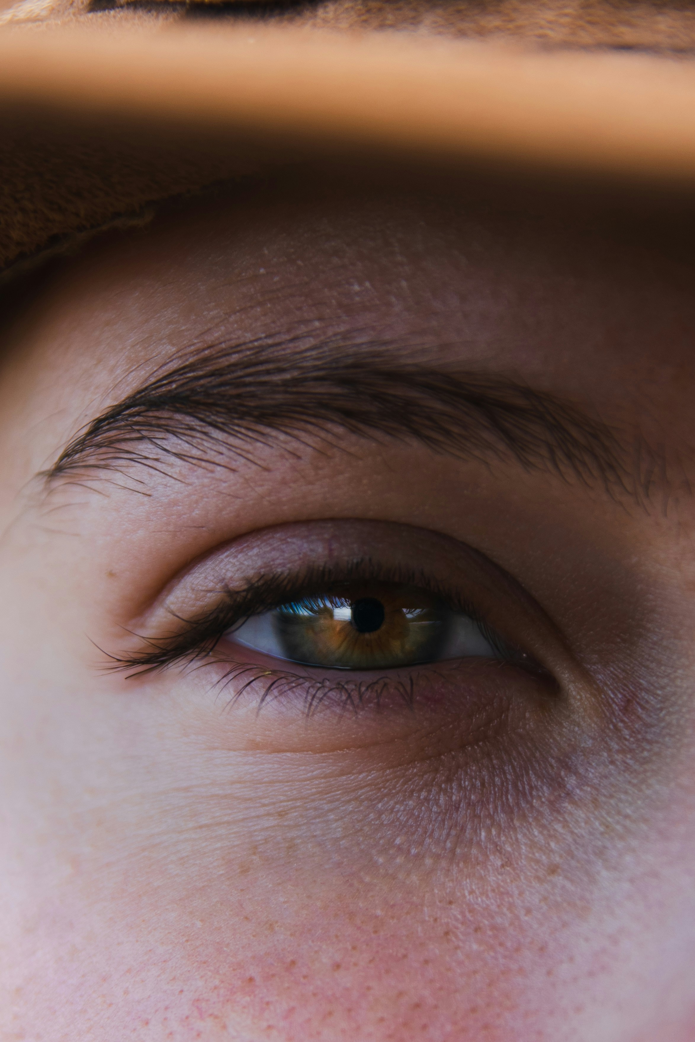 l’œil des personnes en gros plan