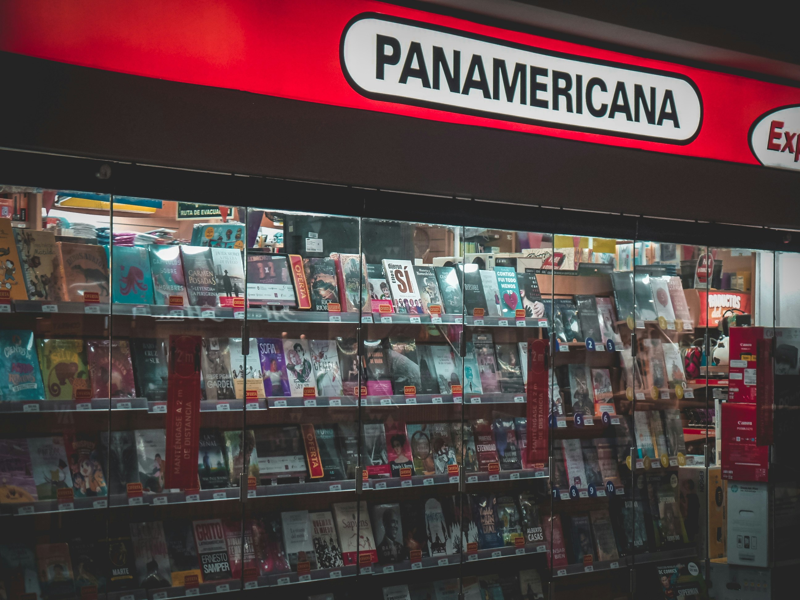 a book store with a large amount of books on display