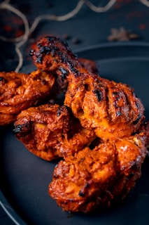 fried chicken on white ceramic plate
