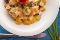 Close-up of a luscious fruit salad with vibrant colors.
