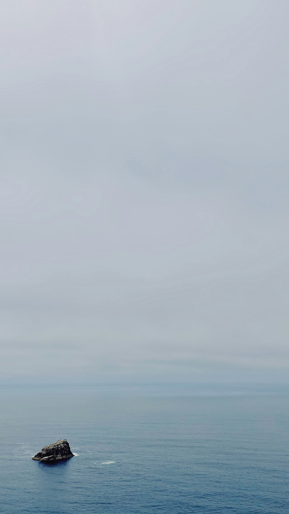 white clouds over the sea