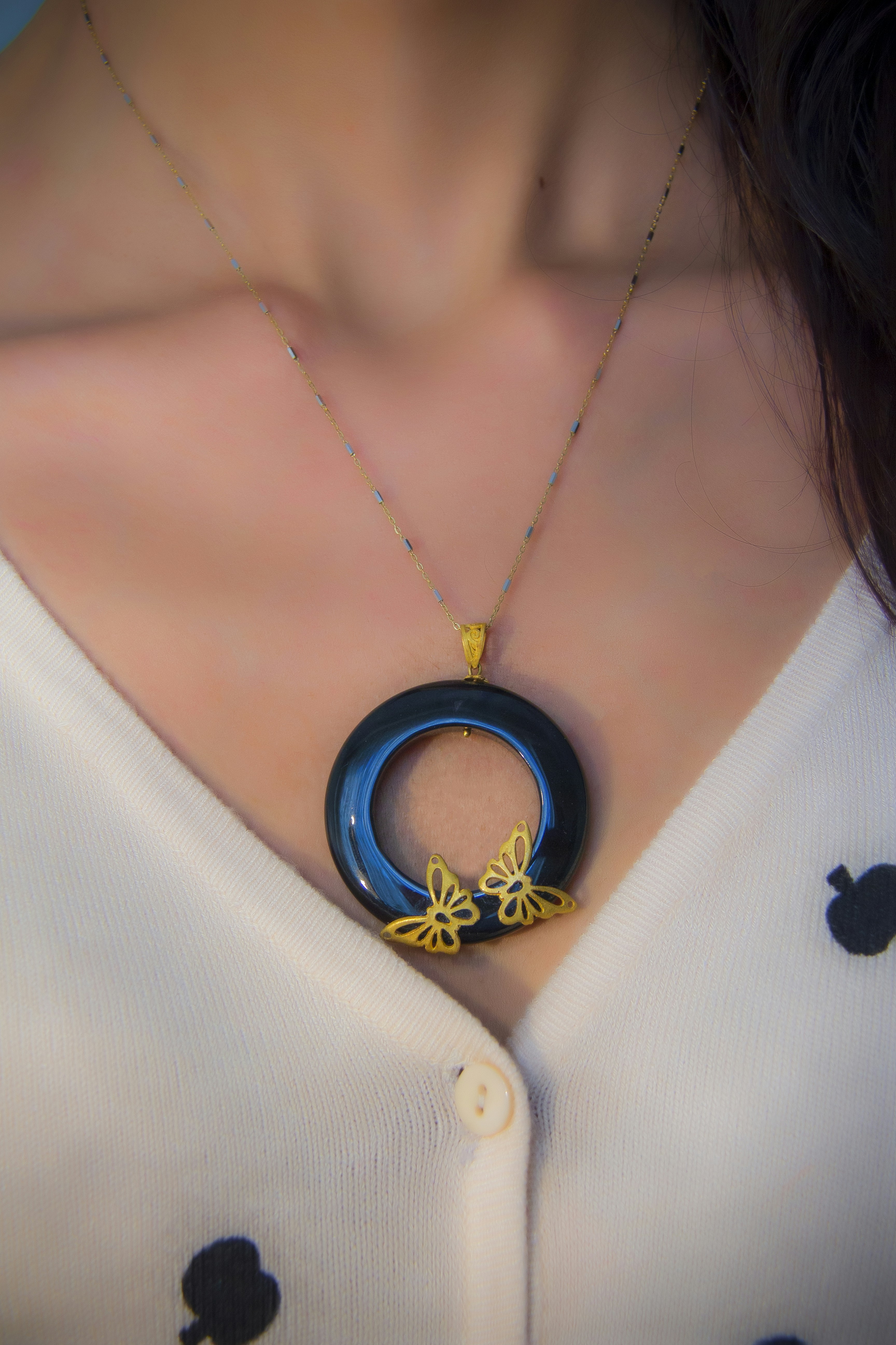 Crescent Motif Pendant