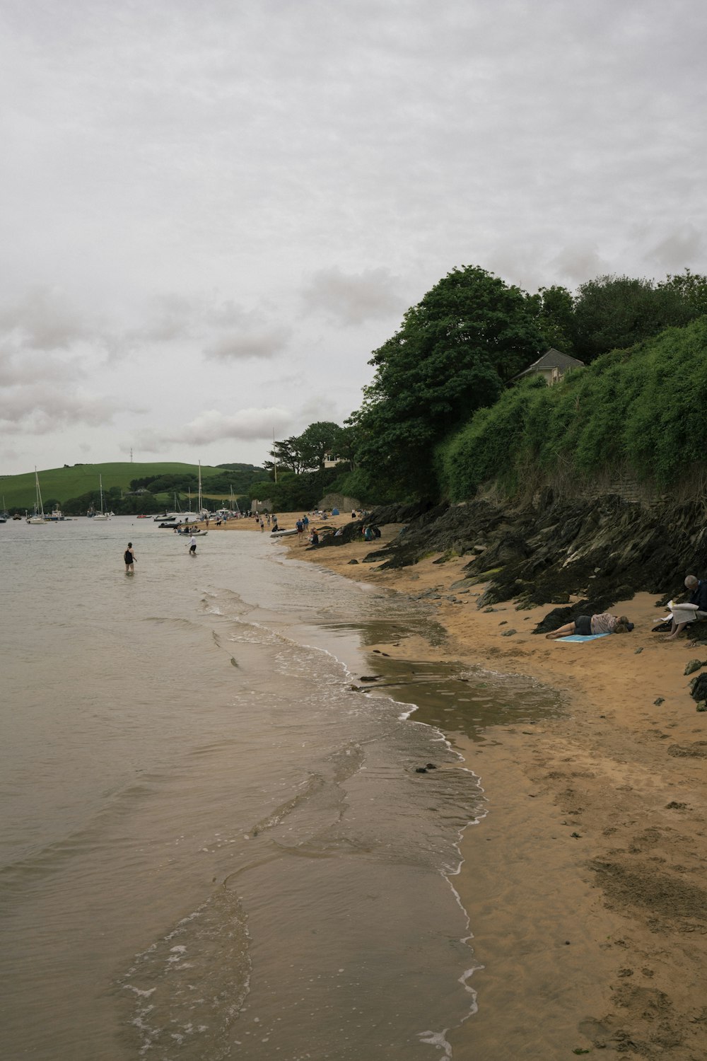 people on beach during daytime