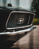 black and silver car in tilt shift lens