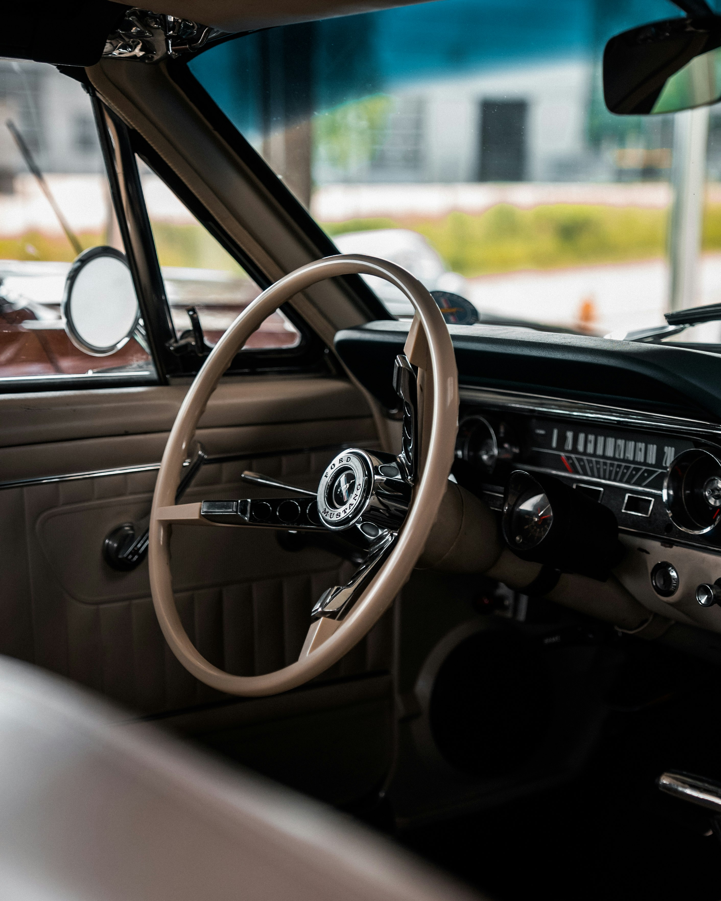 black and brown car steering wheel