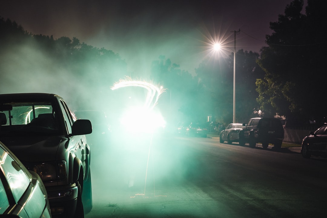 cars on road during night time