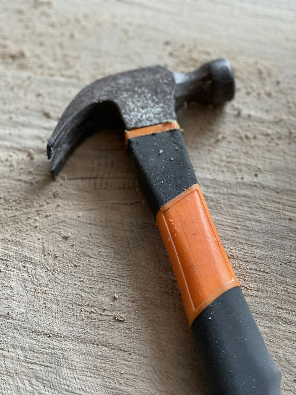 black and orange handle black handle