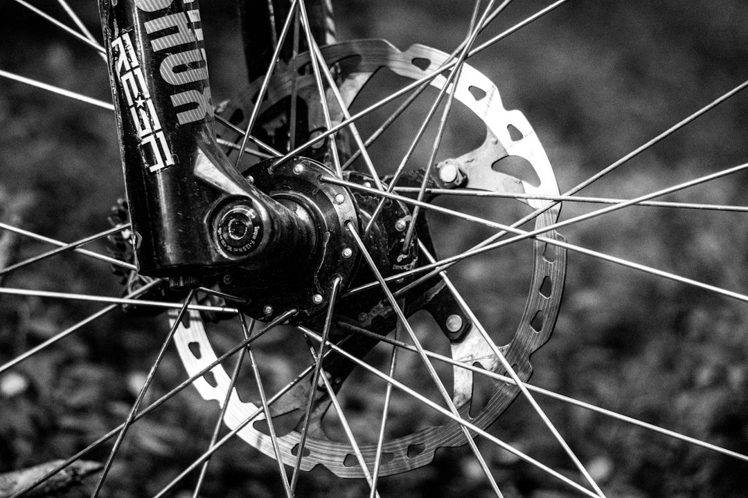 mountain bike suspension detail