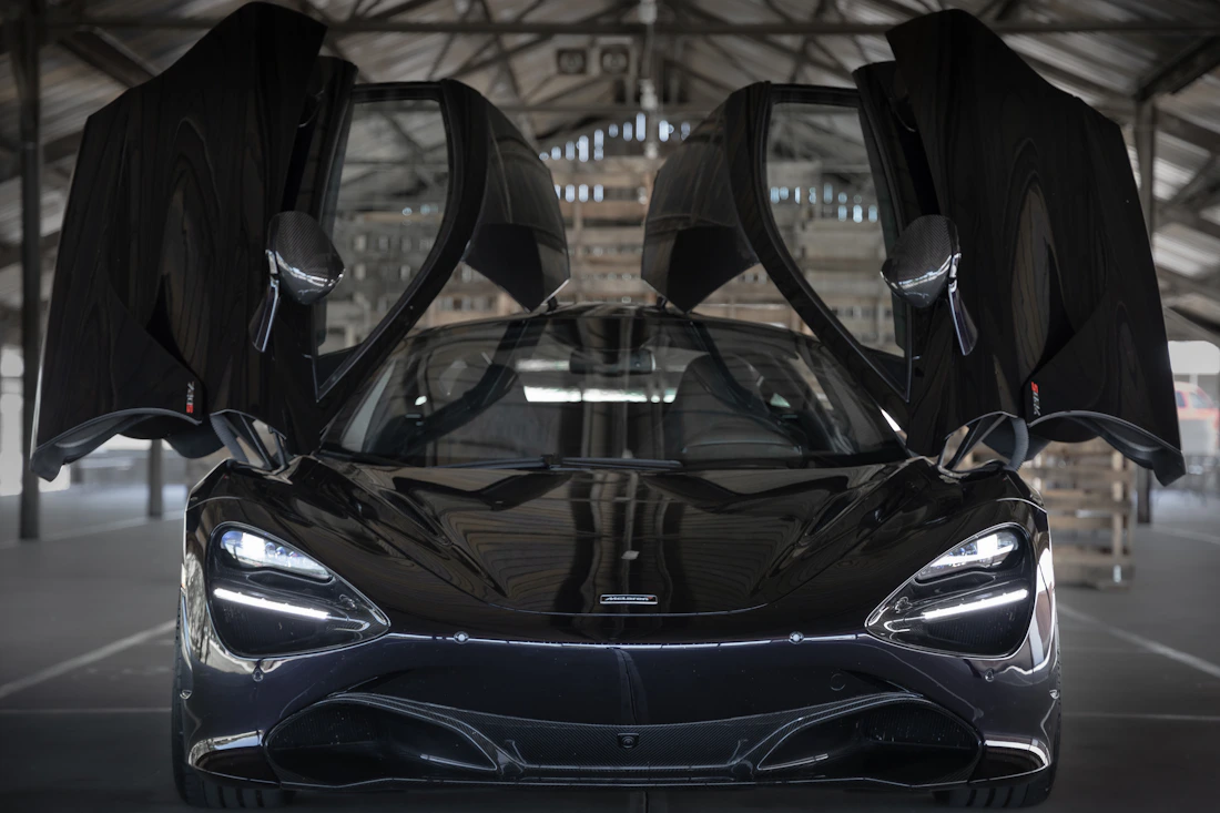 McLaren 720S with raised doors