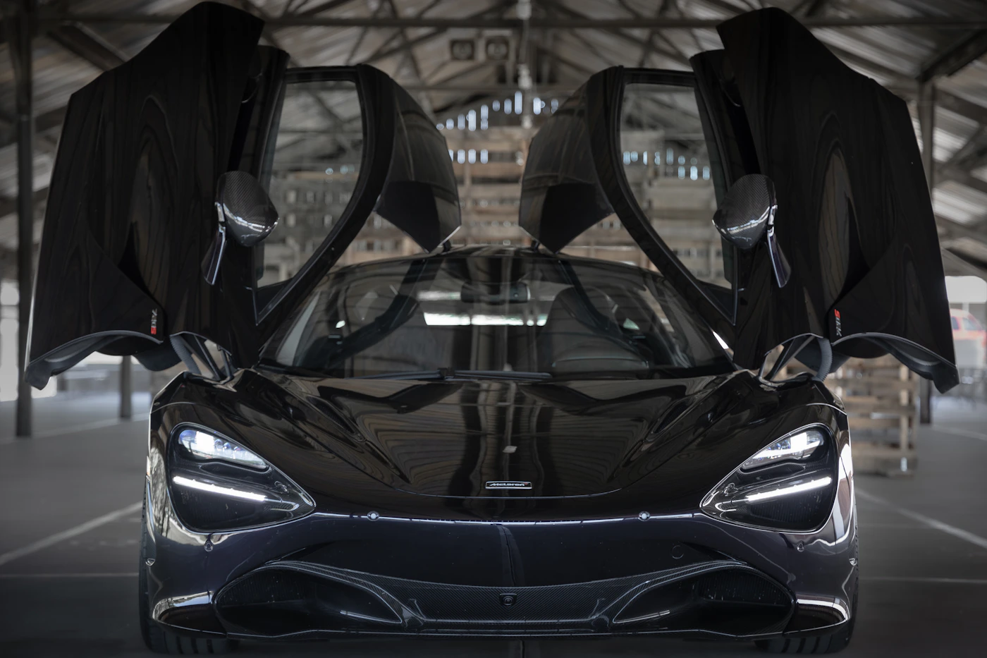 McLaren 720S with dramatic lighting