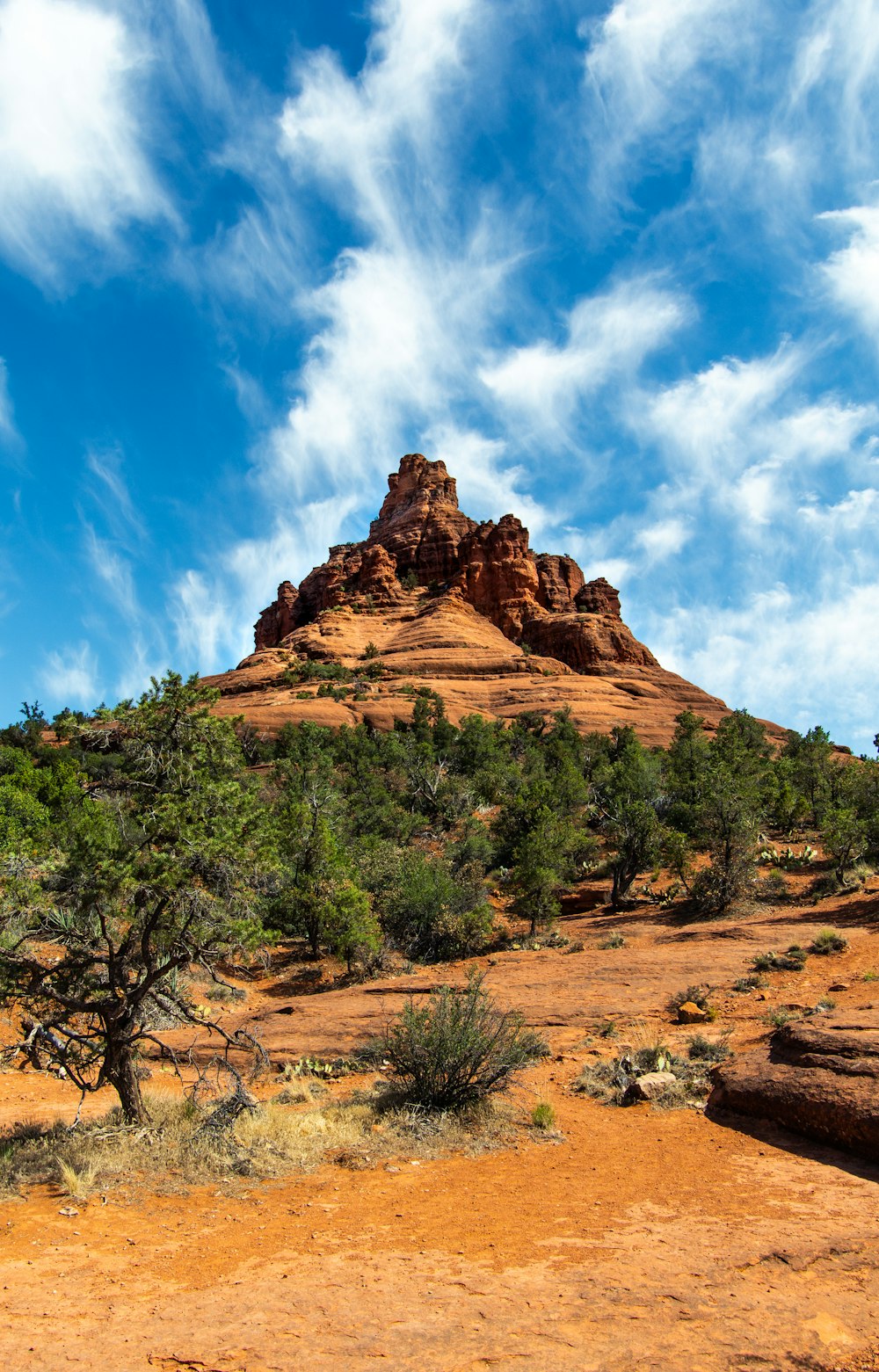 brown rock formation under blue sky during daytime