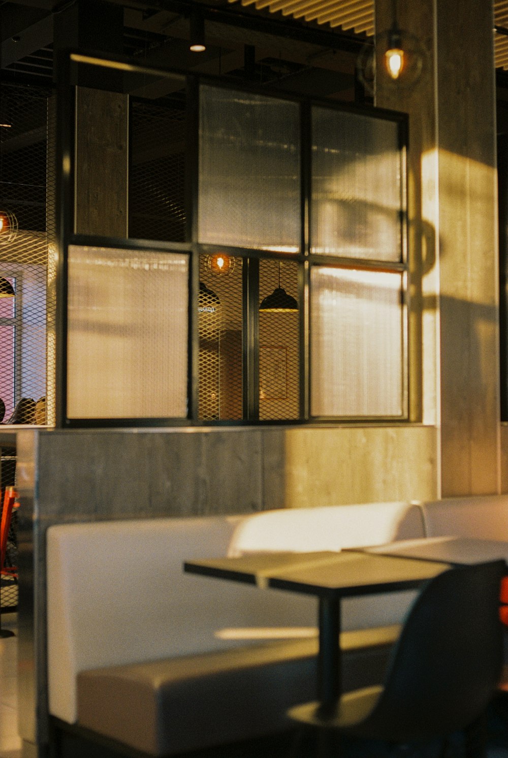 white table near white wall