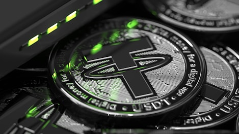 a close up of a pile of crypt coins