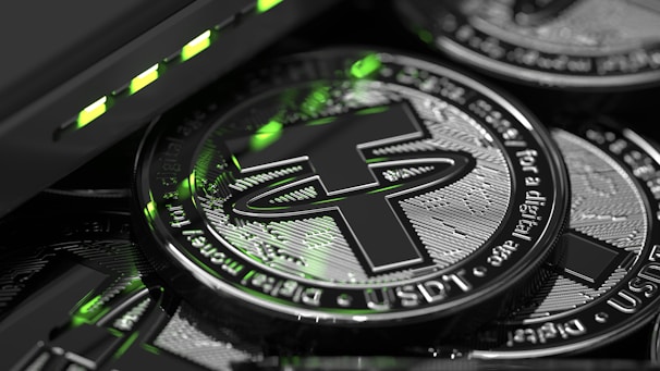 a close up of a pile of crypt coins