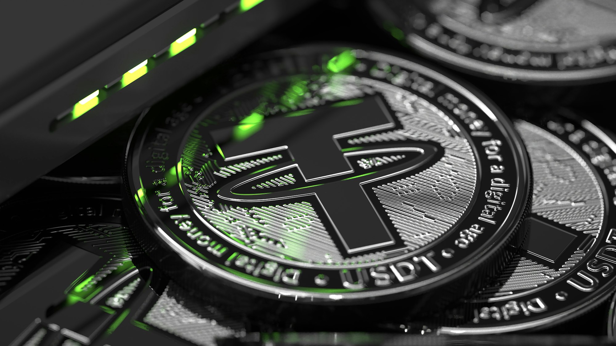 Tether 4K 3D-rendered illustration. Found more like this in 10 different crypto currencies in our DrawKit collection.