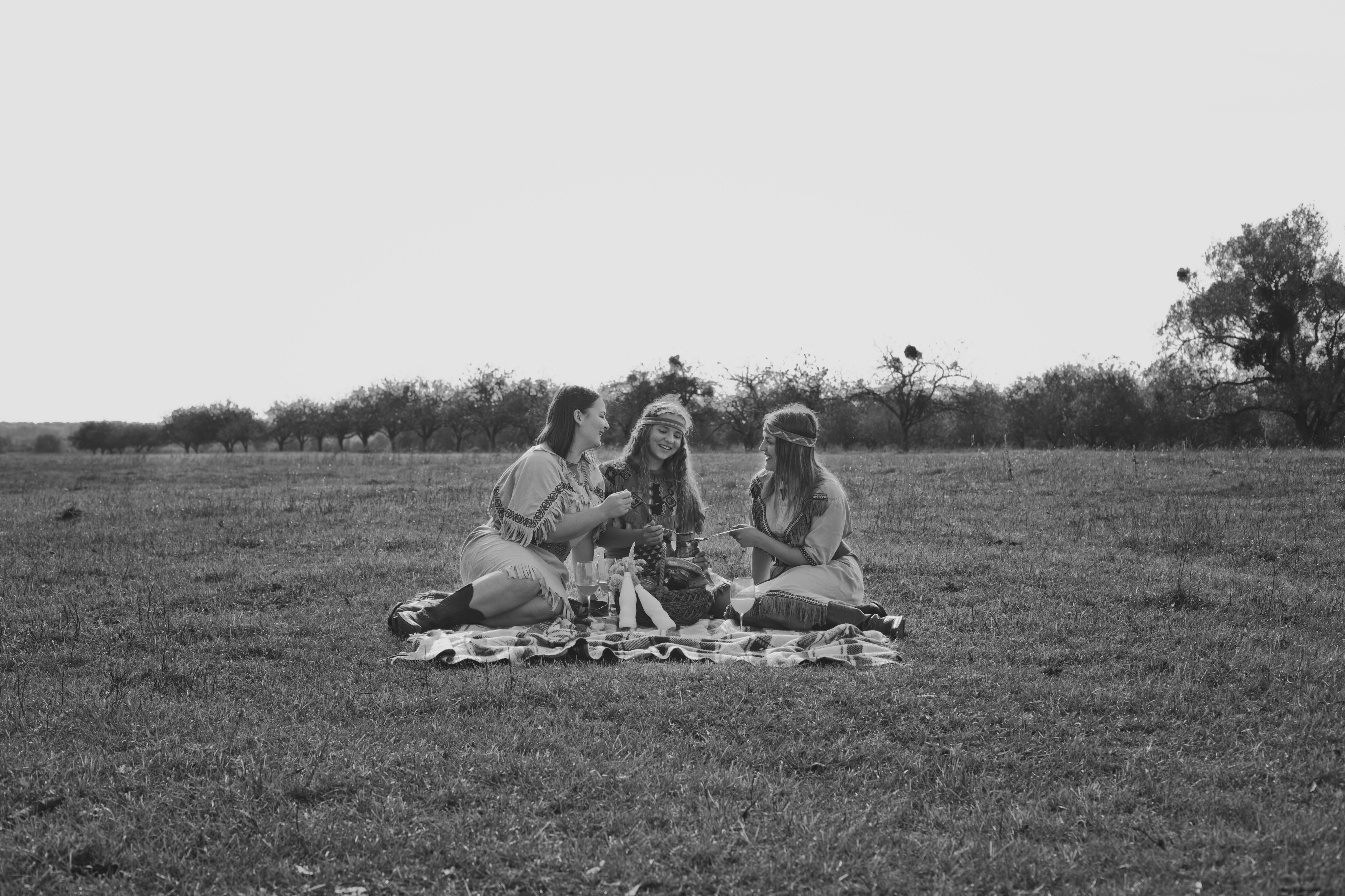 Friends enjoying picnic