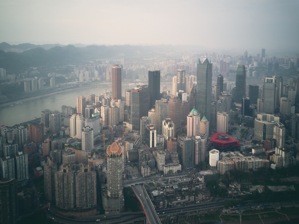 aerial view of city buildings during daytime