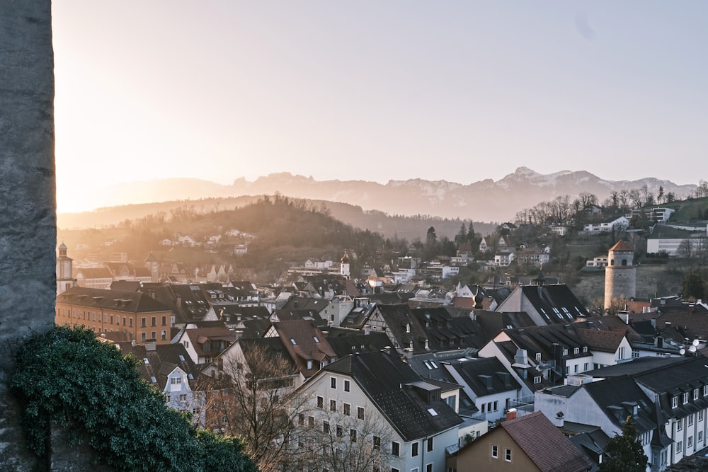 Luftaufnahme der Stadt tagsüber