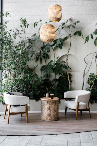 brown woven basket on table