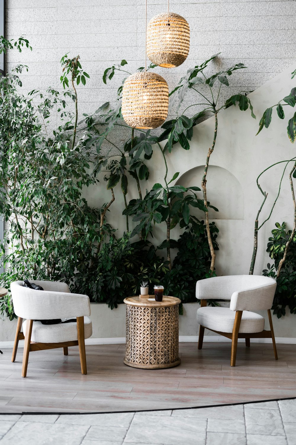 brown woven basket on table