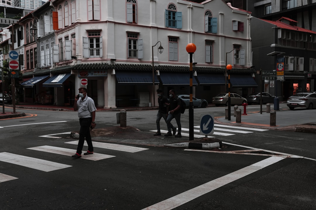 people walking on pedestrian lane near building during daytime
