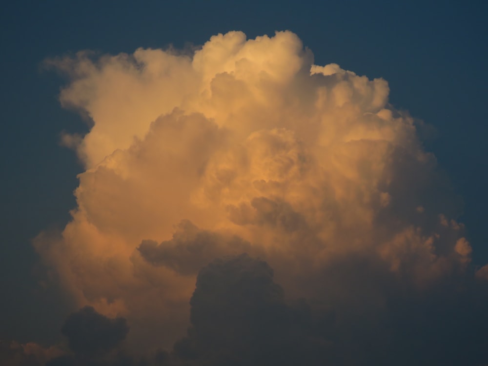 white clouds and blue sky