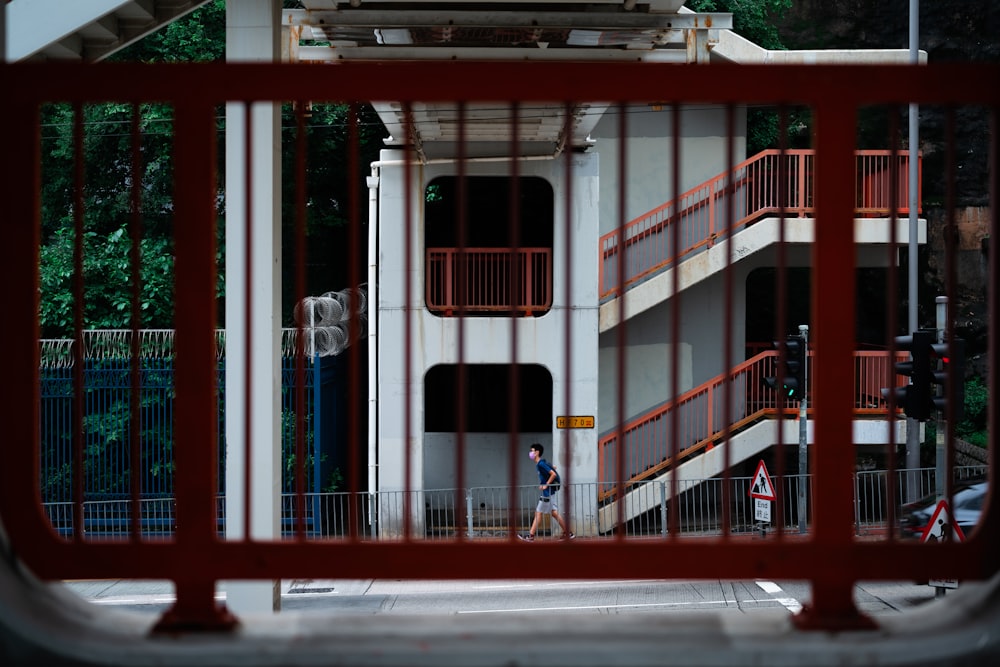 red and white concrete building