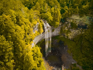 Pikeville, TN - The 256 feet tall Fall Creek Falls in Fall Creek Falls State Park