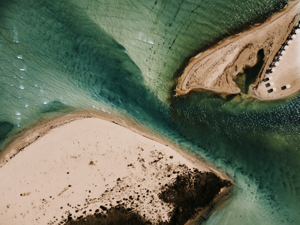 aerial view of beach during daytime