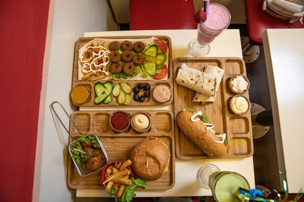 Sliced bread on brown wooden chopping board